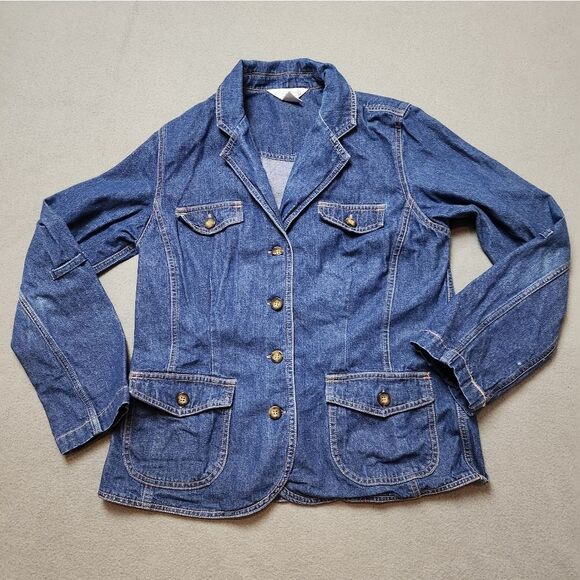 Vintage 90s Women's Northern Reflections Denim Jacket Sz Med - Picture 8 of 16